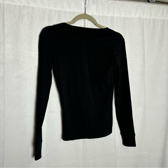 NWT Madewell Black Ribbed Button-Front Cardigan Size XXS - Picture 2 of 6